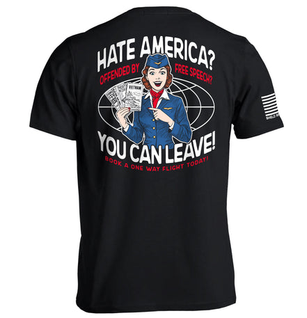 Hate America Offended By Free Speech You can Leave