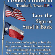 America - Metal Sign