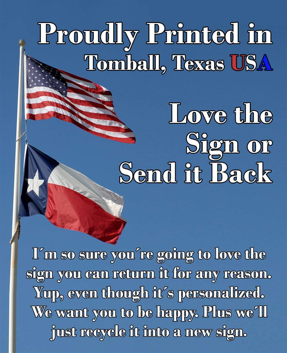 America - Metal Sign