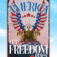 America - Metal Sign