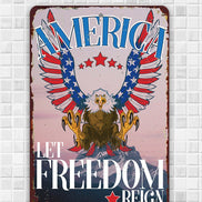 America - Metal Sign