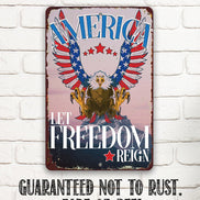 America - Metal Sign