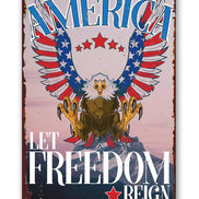 America - Metal Sign